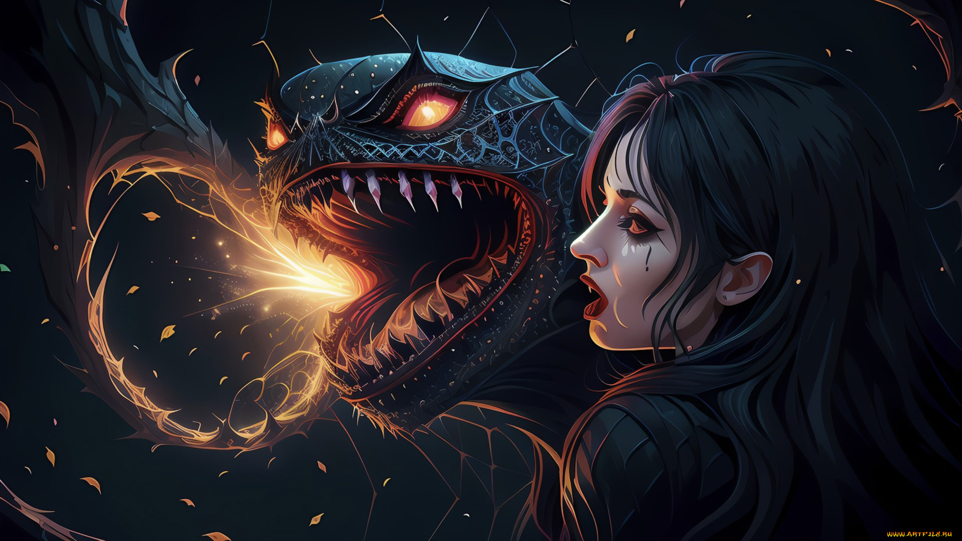 фэнтези, красавицы, и, чудовища, нейросети, графика, нейроарт, ai, art, нейронные, сети, рисунки, нейро, искусство