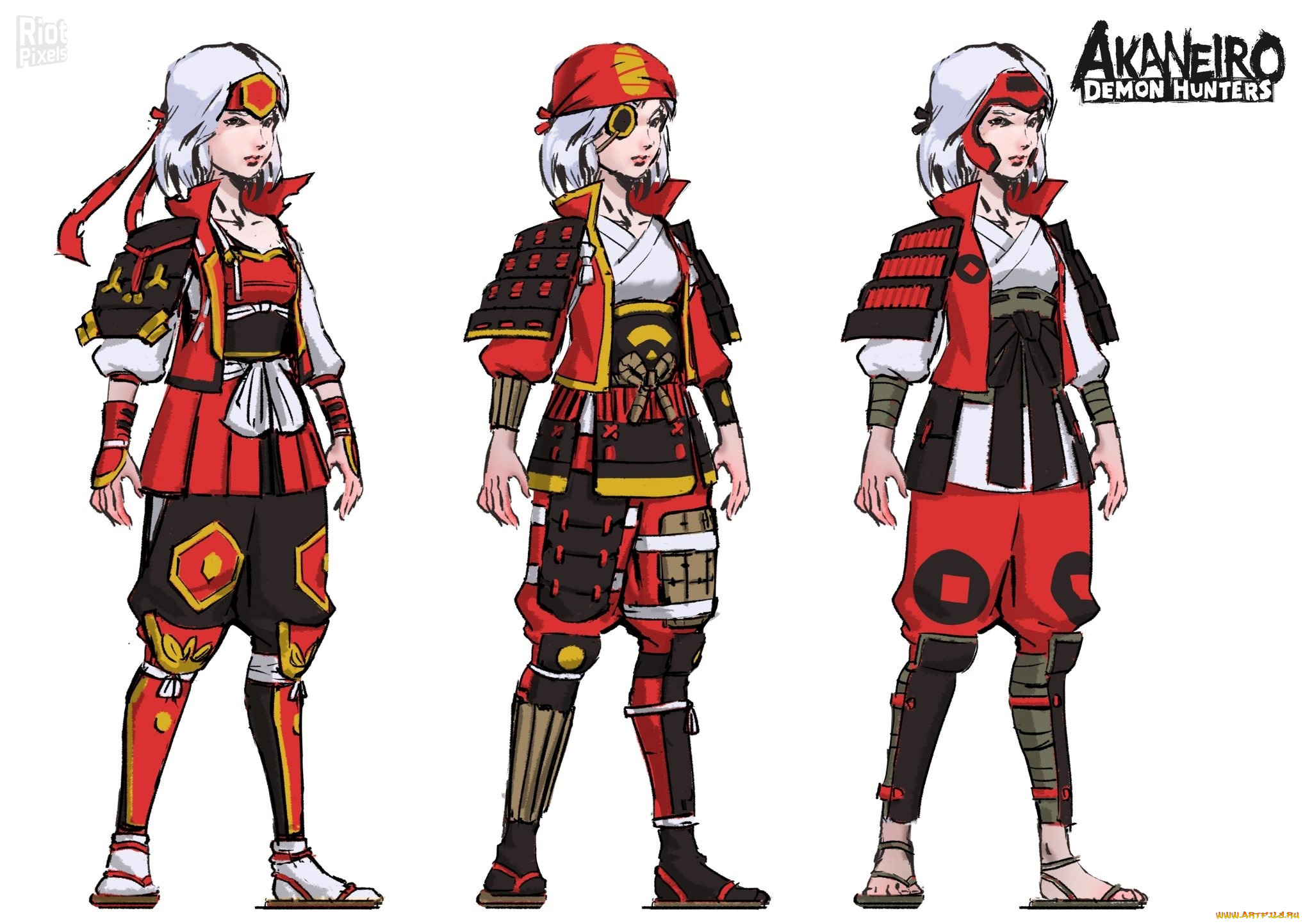 видео, игры, akaneiro, , demon, hunters, персонаж, образы, костюмы