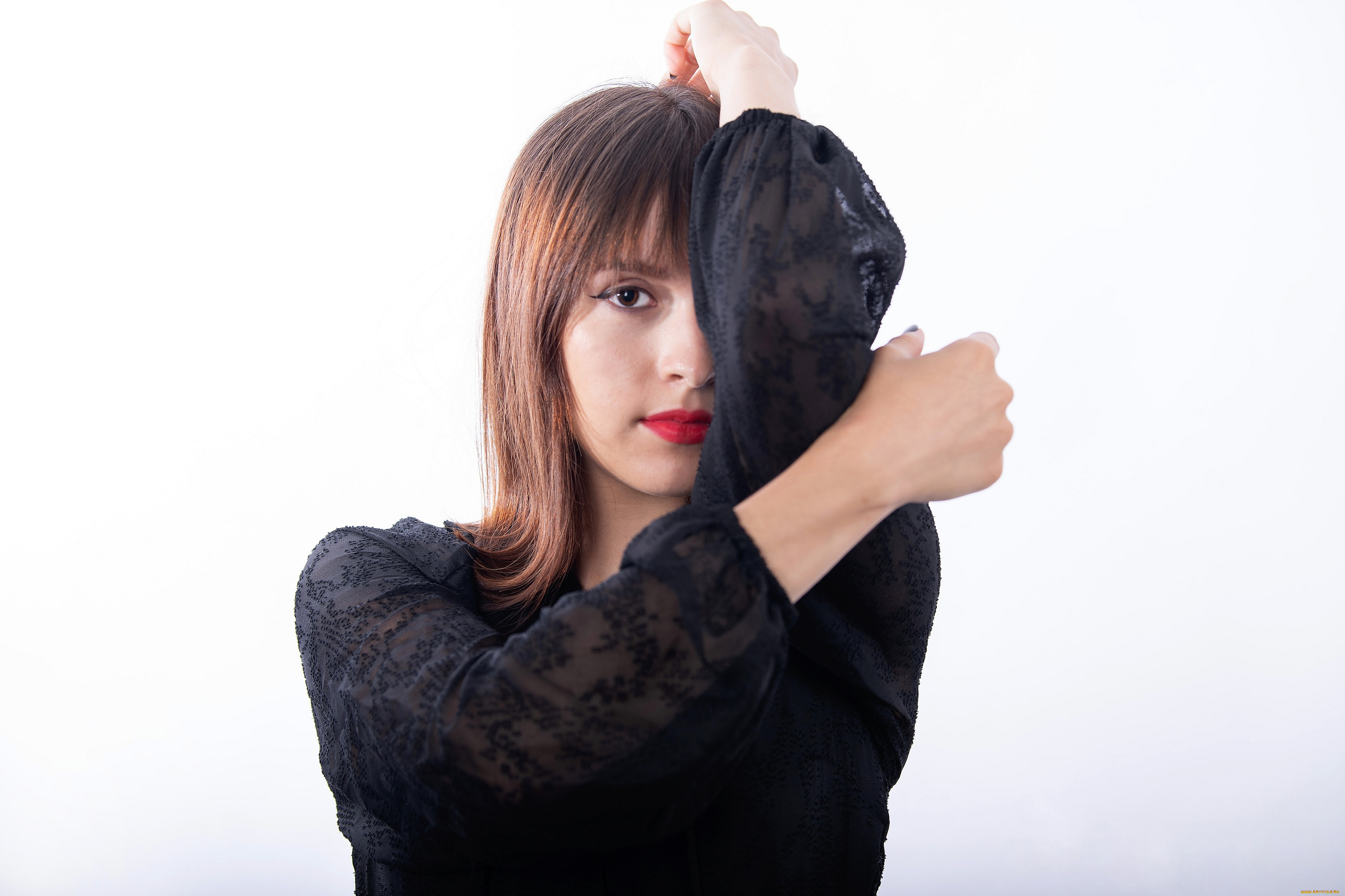 mireya, c, , balderas, девушки, -, лица, , портреты, шатенка, лицо, блузка