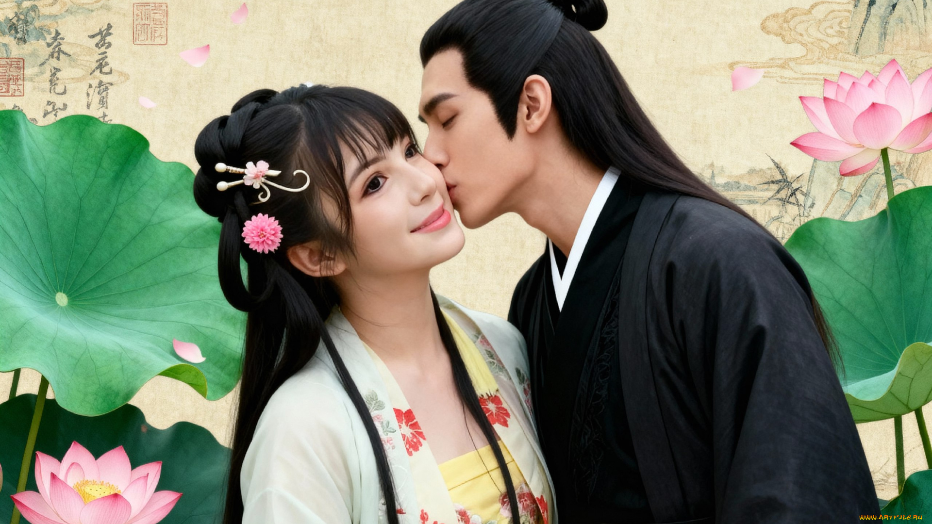 3д, графика, люди, , people, китай, парень, девушка