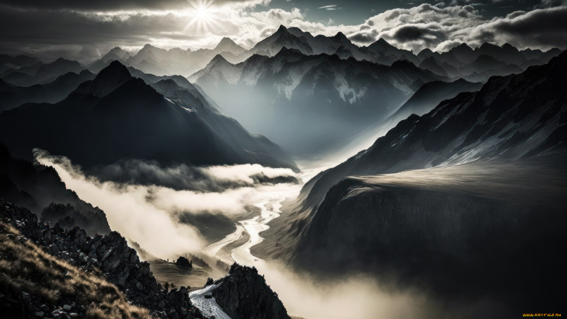 3д, графика, природа, , nature, пейзаж