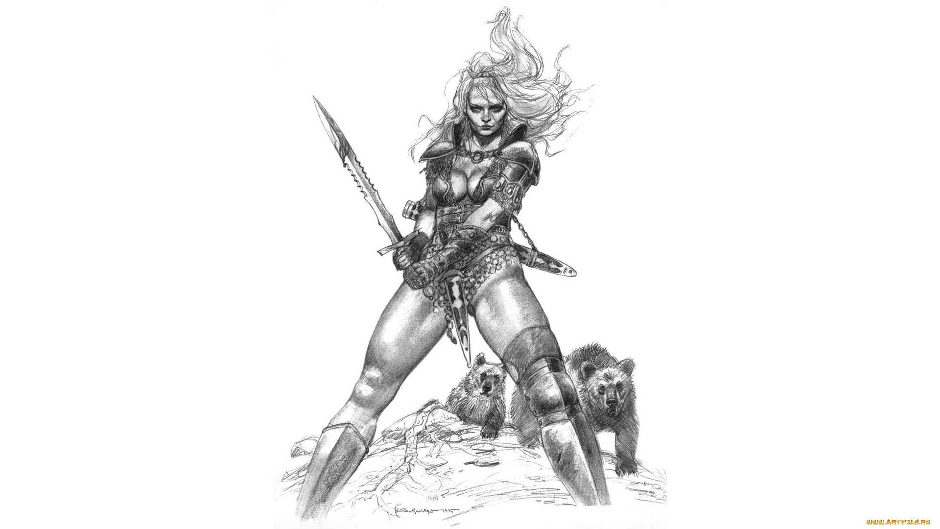 blas, gallego, фэнтези, девушки, девушка, воин