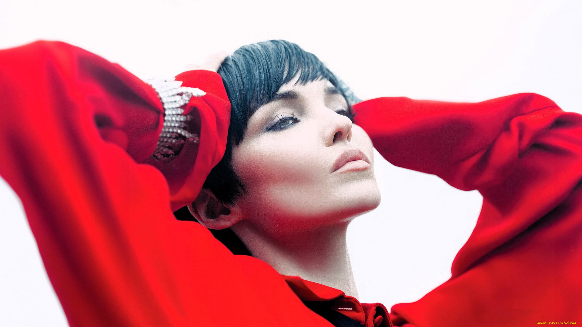 девушки, dove, cameron, актриса, брюнетка, лицо, блузка