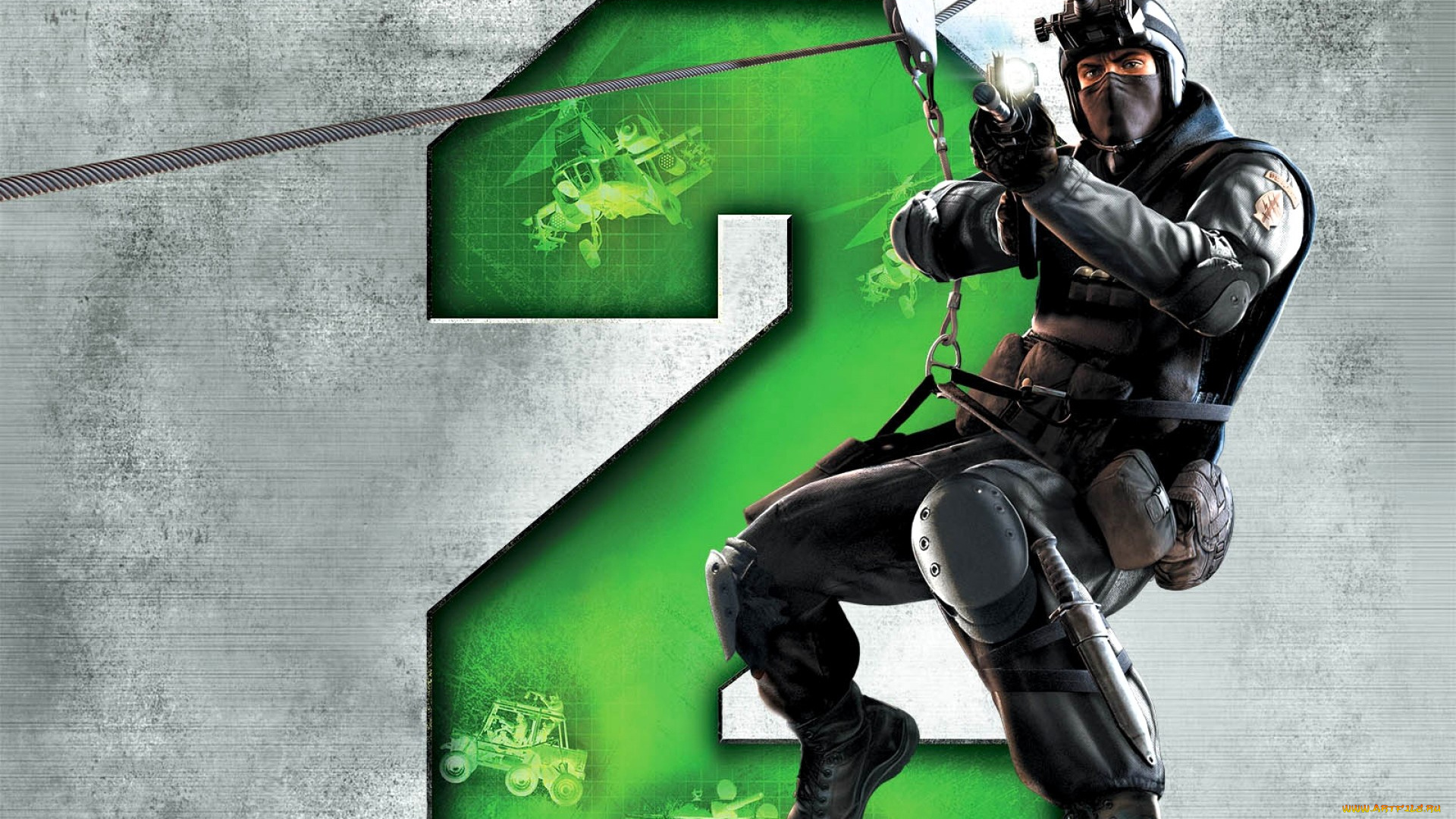 видео, игры, battlefield, 2, , special, forces, спецназ, форма, оружие, веревка