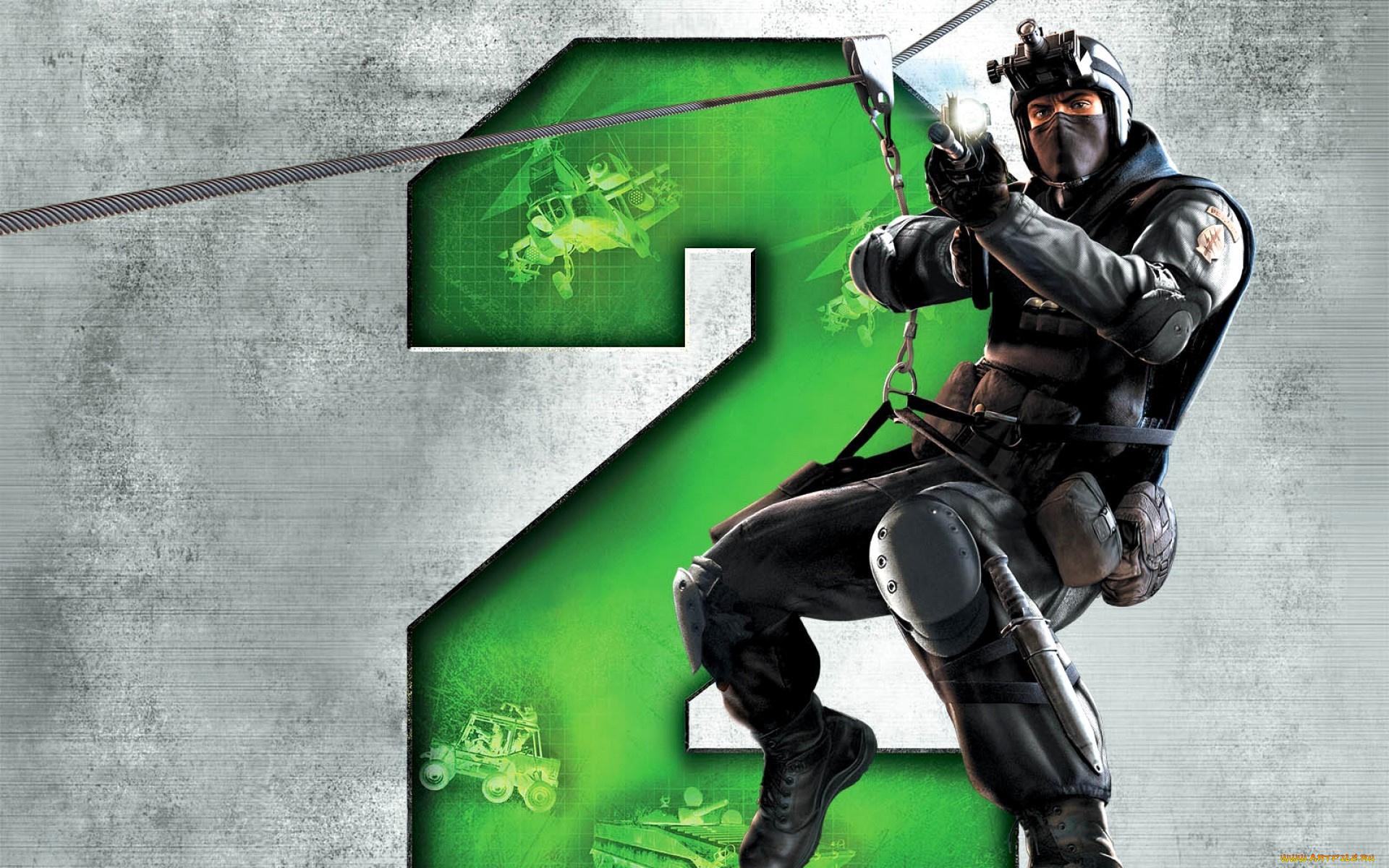 видео, игры, battlefield, 2, , special, forces, спецназ, форма, оружие, веревка