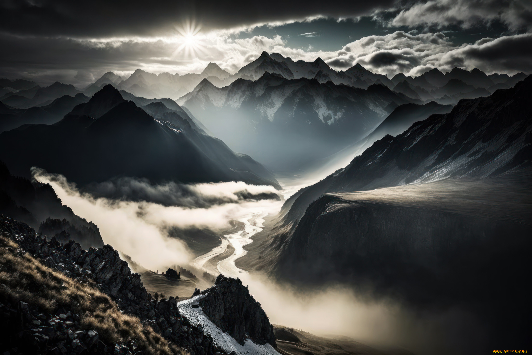 3д, графика, природа, , nature, пейзаж