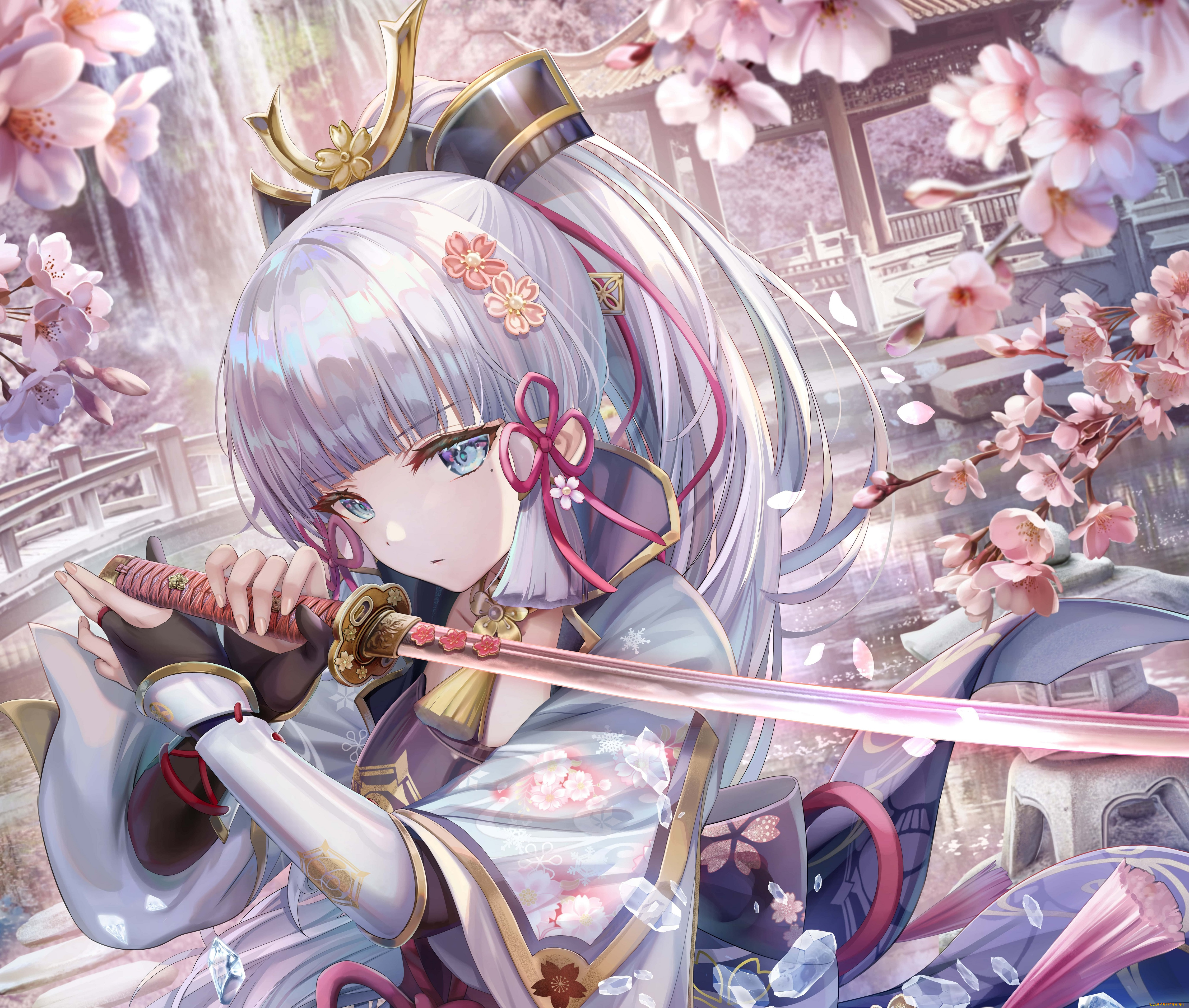 аниме, genshin, impact, девушка