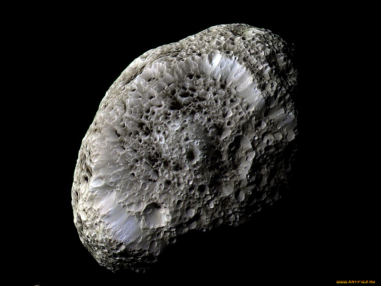 гиперион, спутник, сатурна, космос, спутники