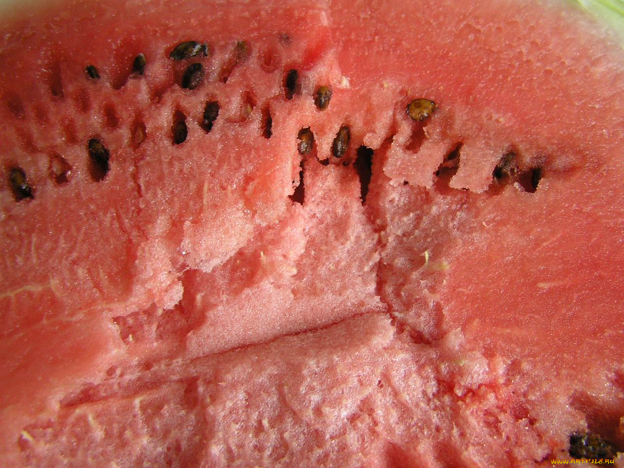 сочный, арбуз, еда