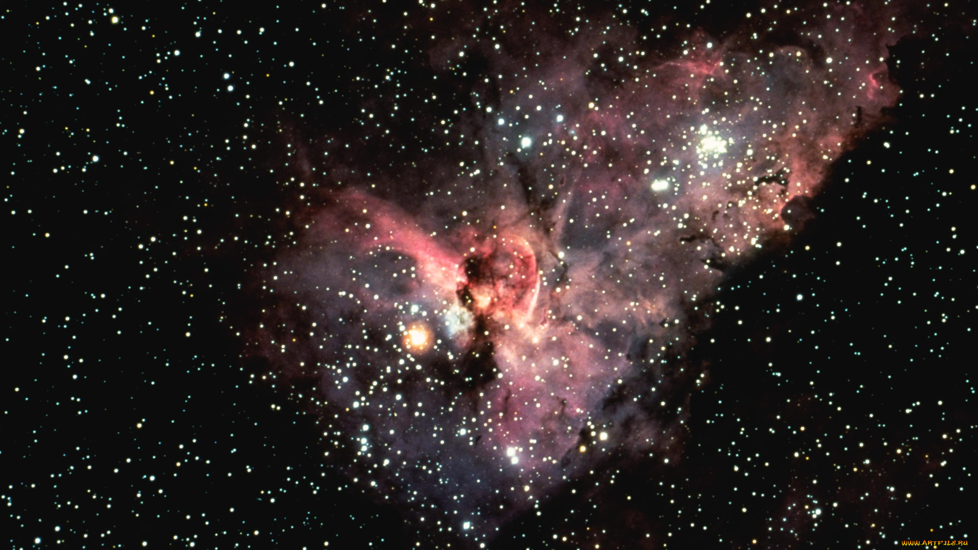 туманность, замочная, скважина, космос, галактики, туманности