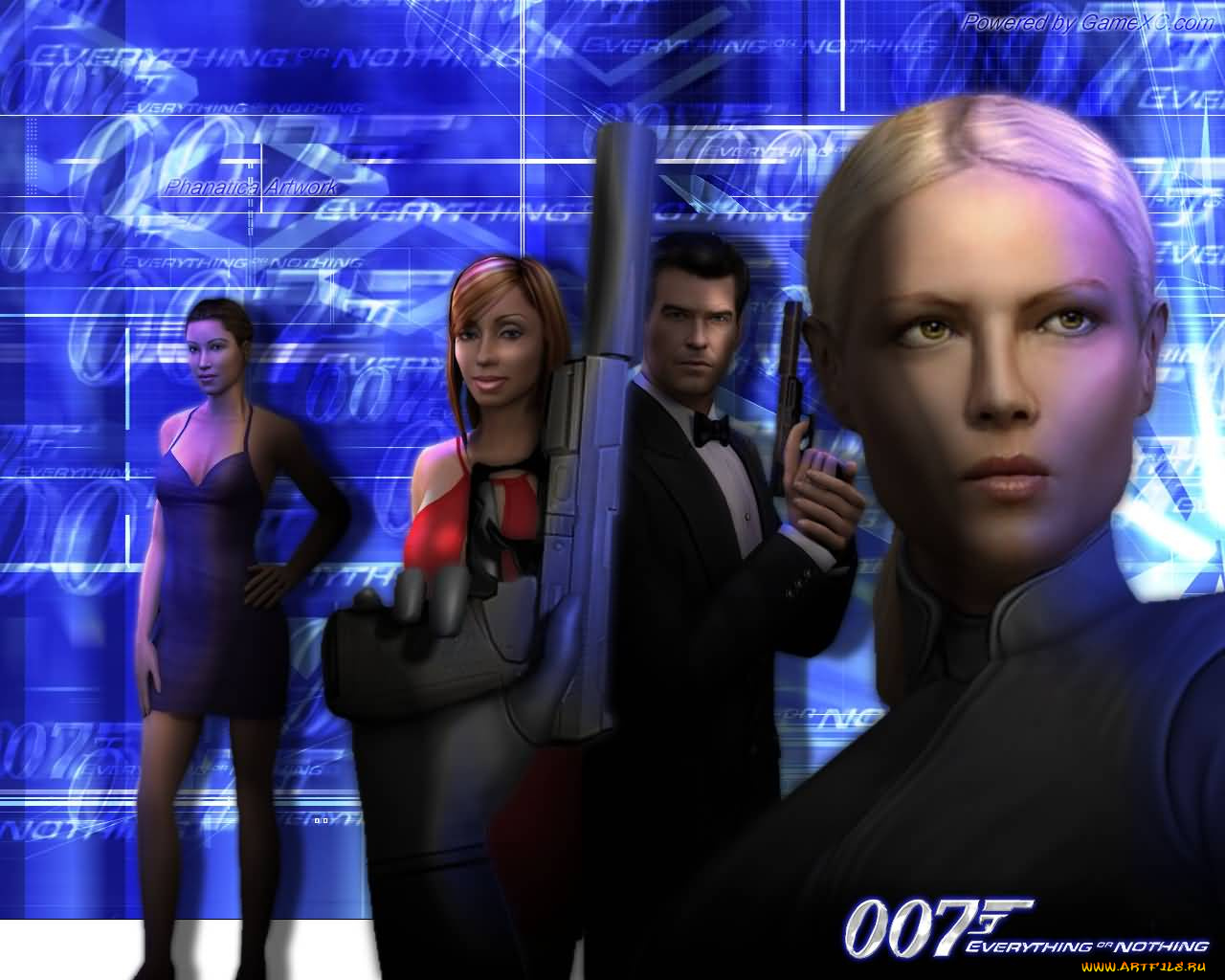 видео, игры, james, bond, 007, everything, or, nothing