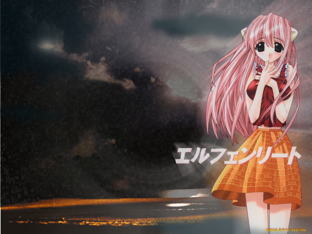 аниме, elfen, lied