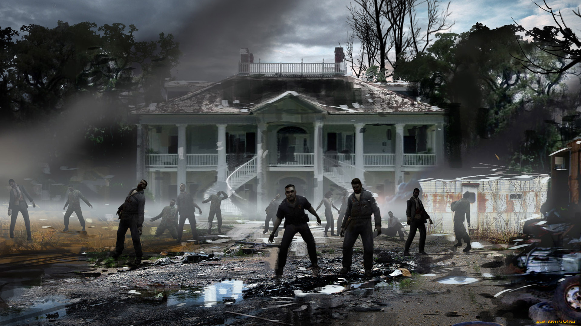 видео, игры, left, dead, the, sacrifice