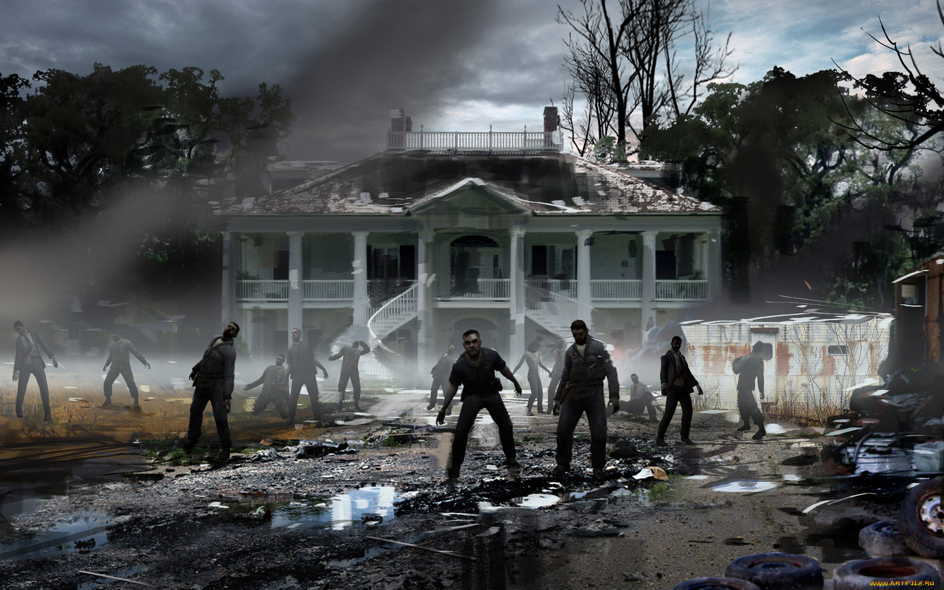 видео, игры, left, dead, the, sacrifice