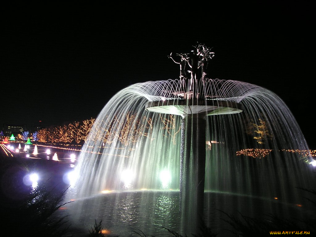 города, фонтаны