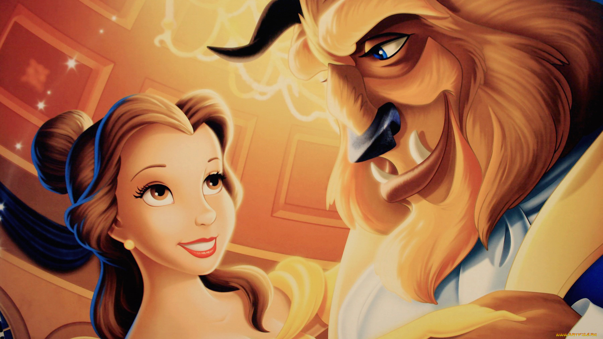 мультфильмы, beauty, and, the, beast