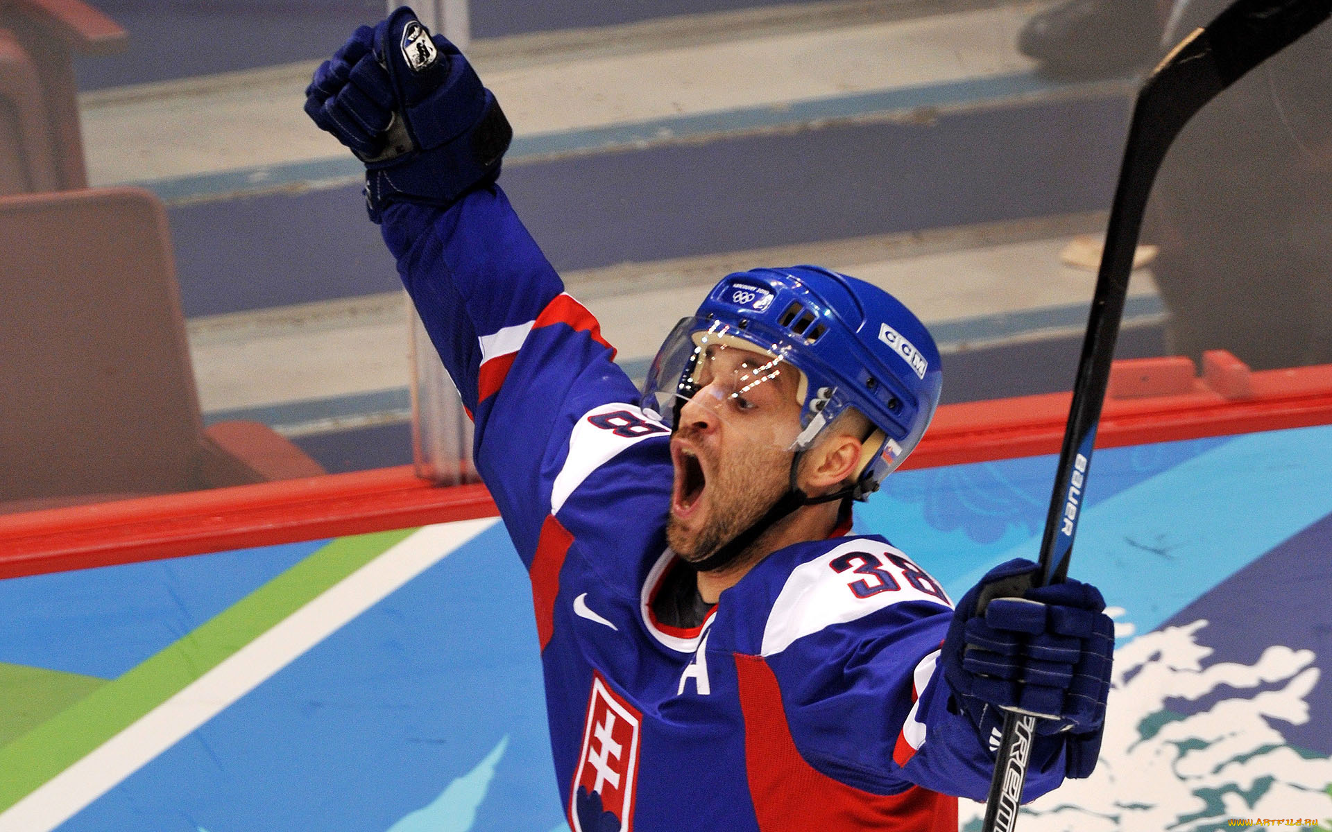 спорт, хоккей, радость, крик