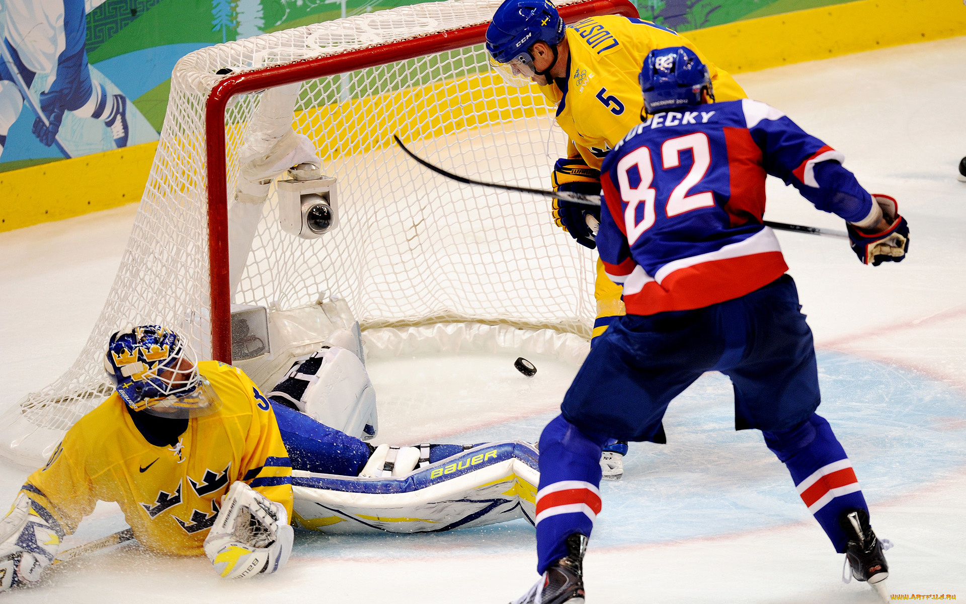 спорт, хоккей, шайба, атака, вратарь, ворота