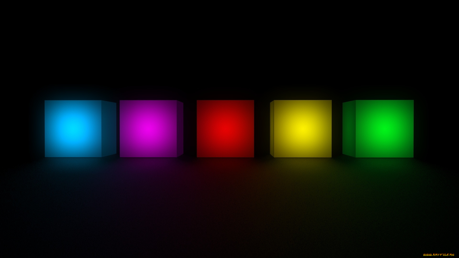 3д, графика, другое, цвета, темный, кубики, фон
