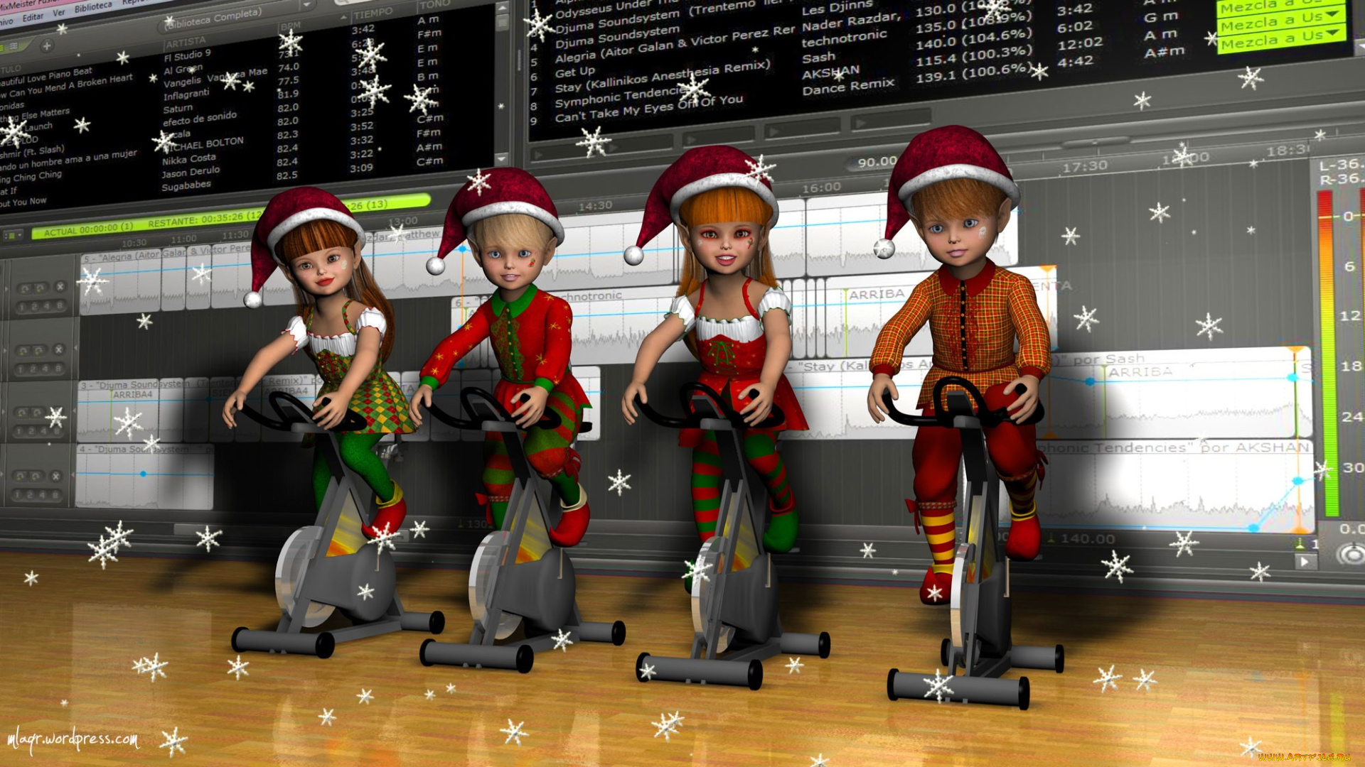 3д, графика, holidays, праздники, ciclo, indoor, xmas