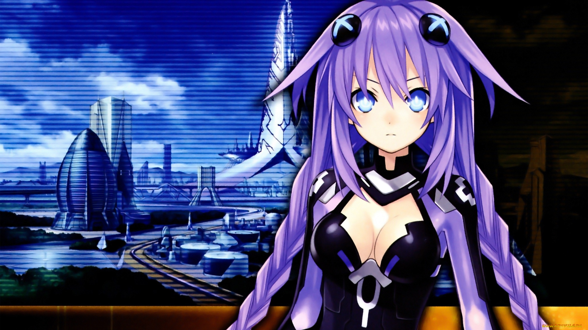 аниме, hyperdimension, neptunia, neptunia