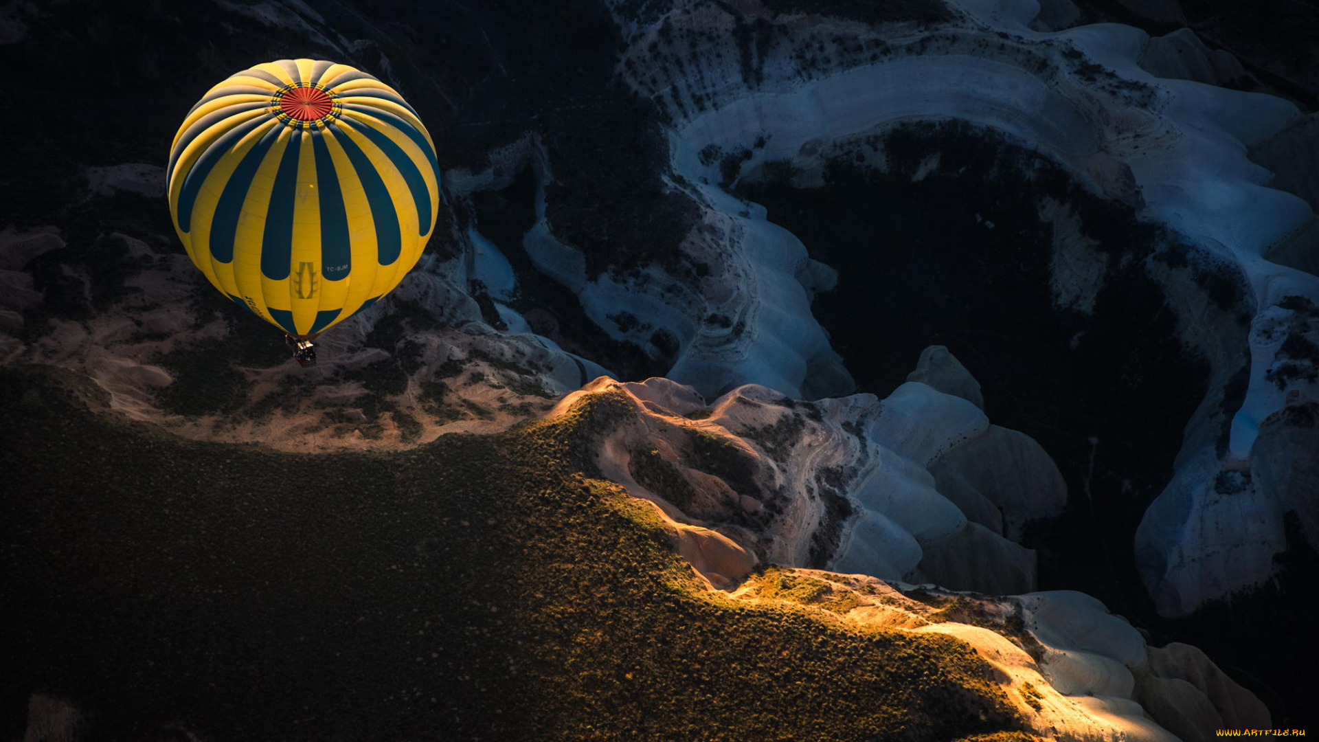 авиация, воздушные, шары, небо, горы, пейзаж, спорт