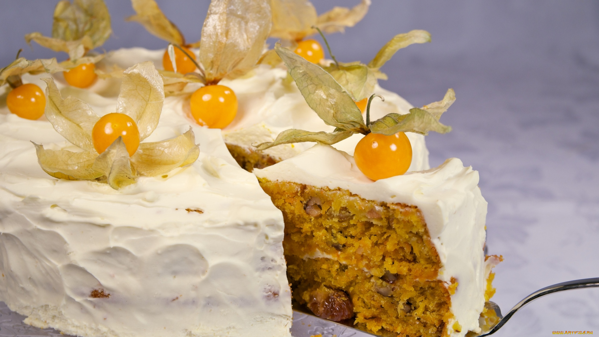 еда, торты, физалис