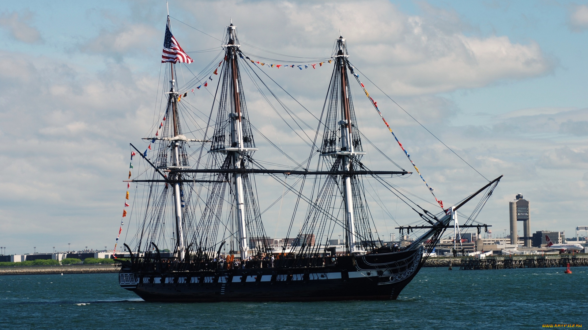 корабли, парусники, мачты