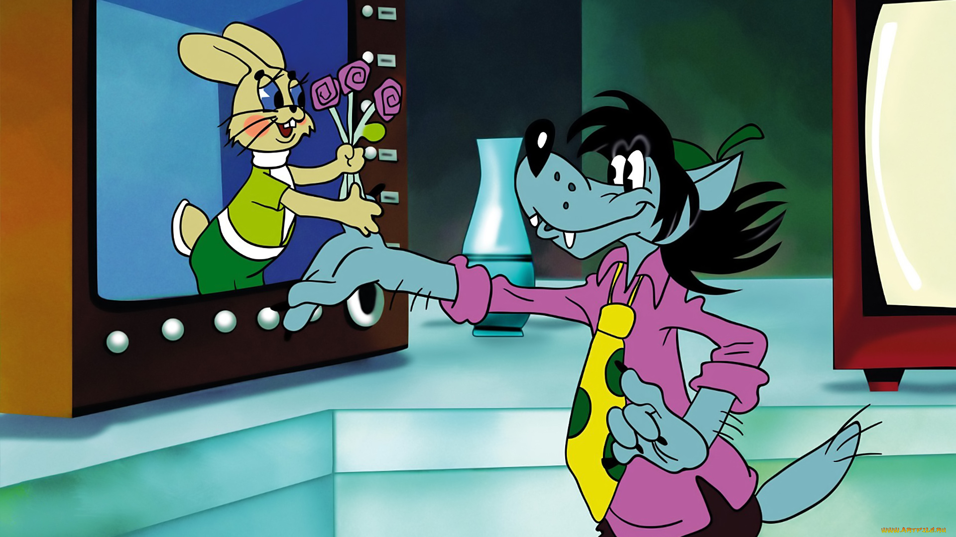 ну, , погоди, мультфильмы, волк, заяц