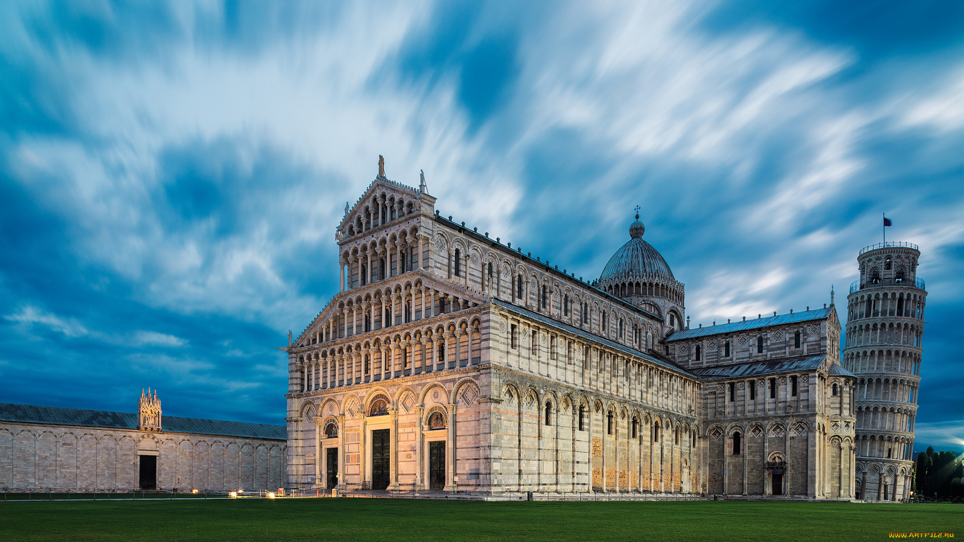 пиза, города, пиза, , италия, башня, дворец