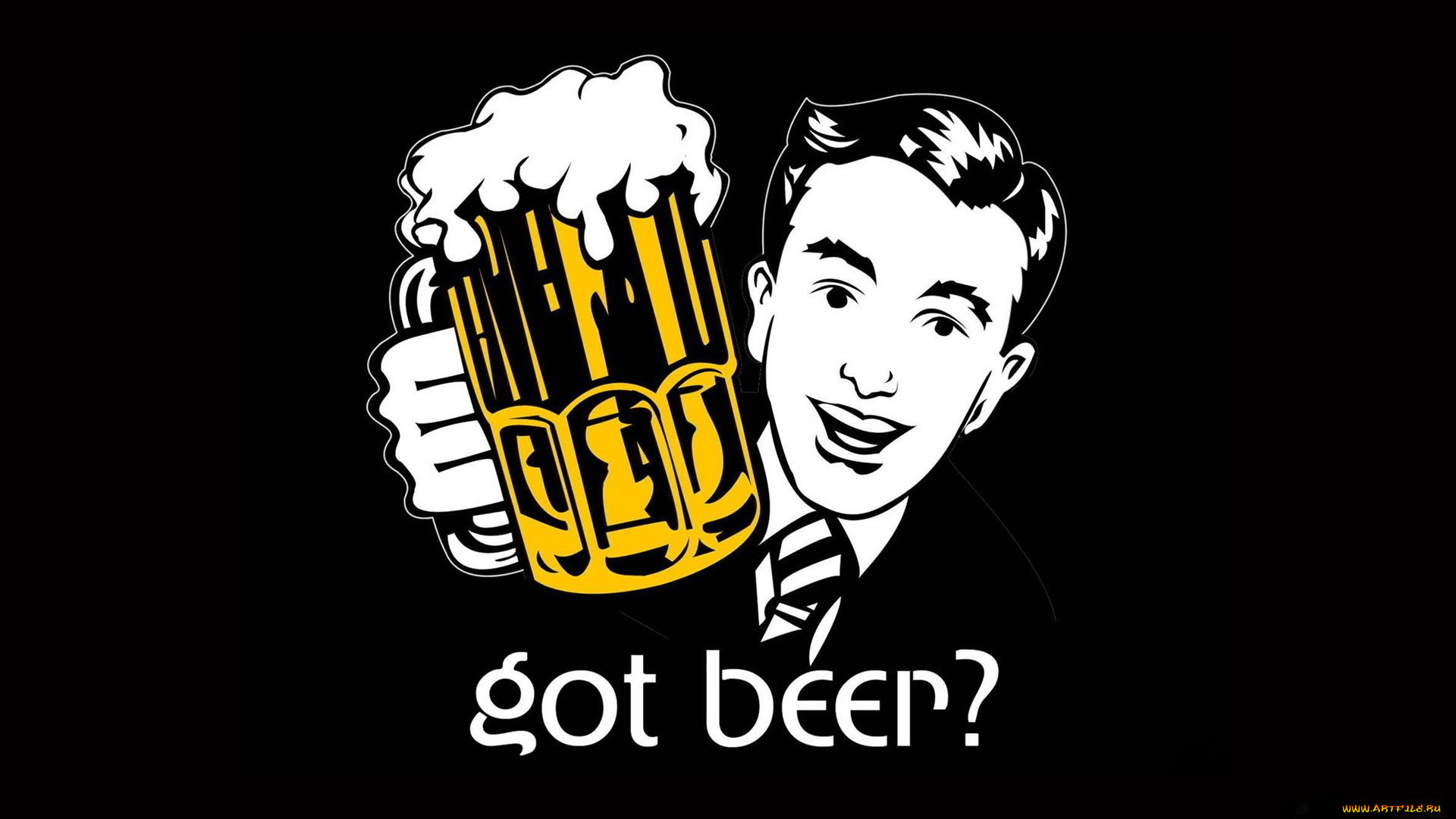 рисованные, минимализм, пиво