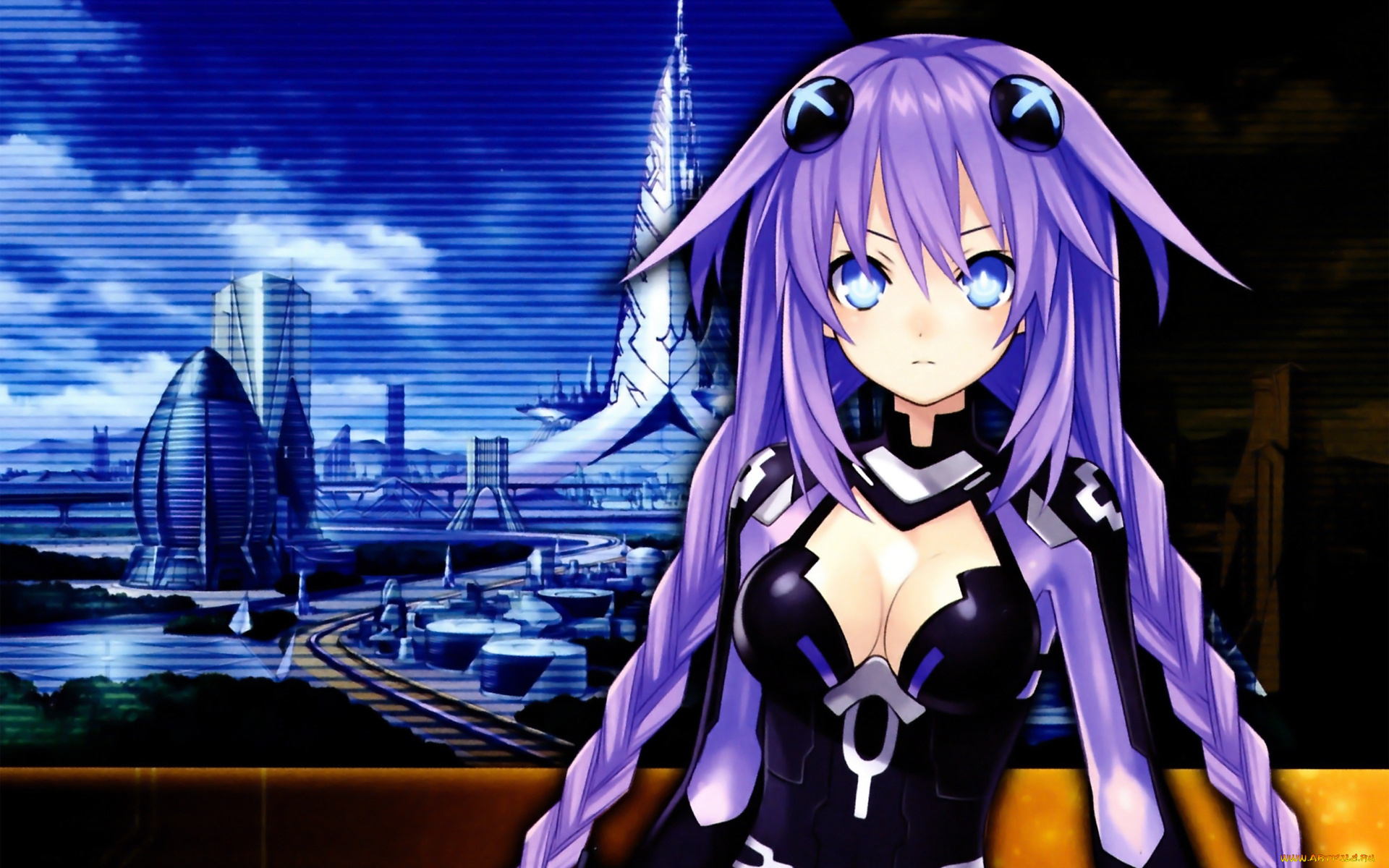 аниме, hyperdimension, neptunia, neptunia
