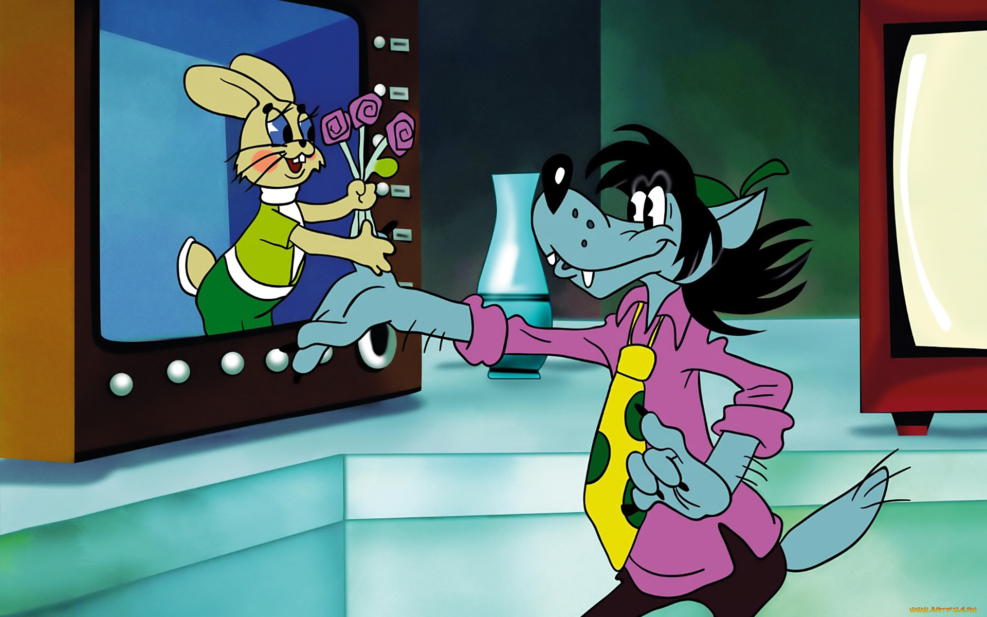 ну, , погоди, мультфильмы, волк, заяц