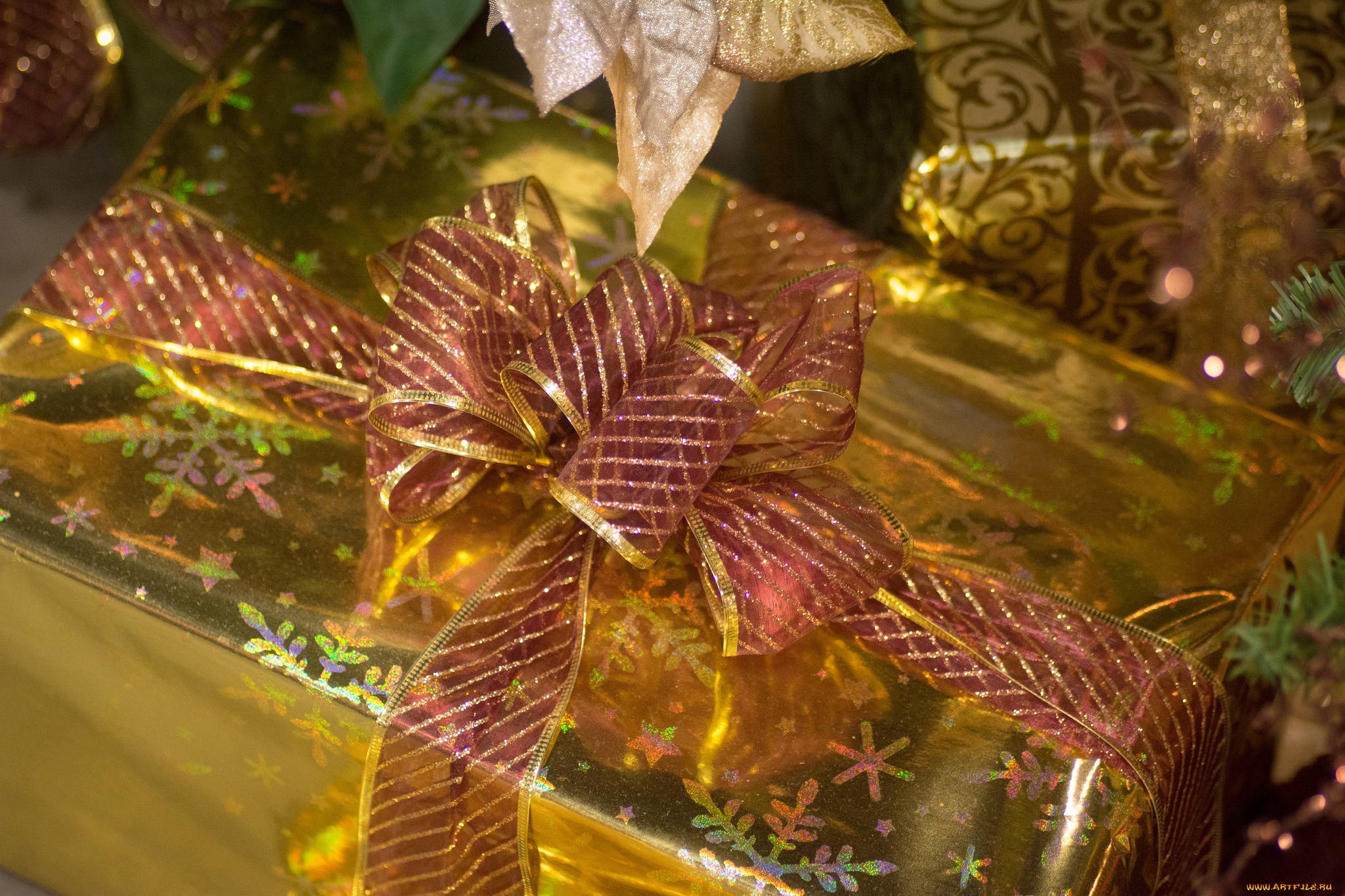 праздничные, подарки, и, коробочки, коробка