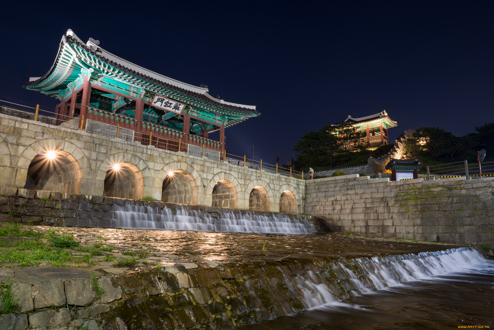 suwon, hwaseong, fortress, города, -, дворцы, , замки, , крепости, акведук, крепость, стена
