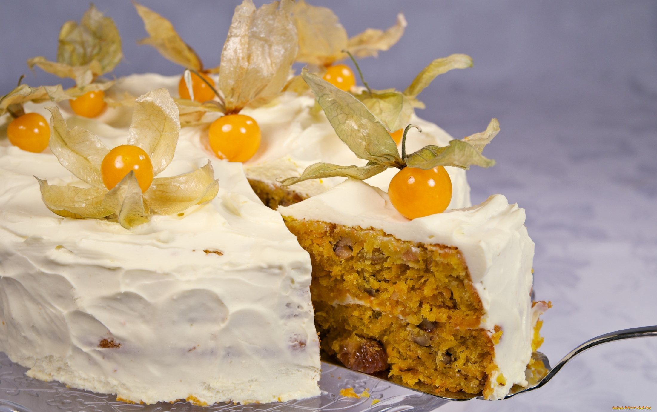 еда, торты, физалис