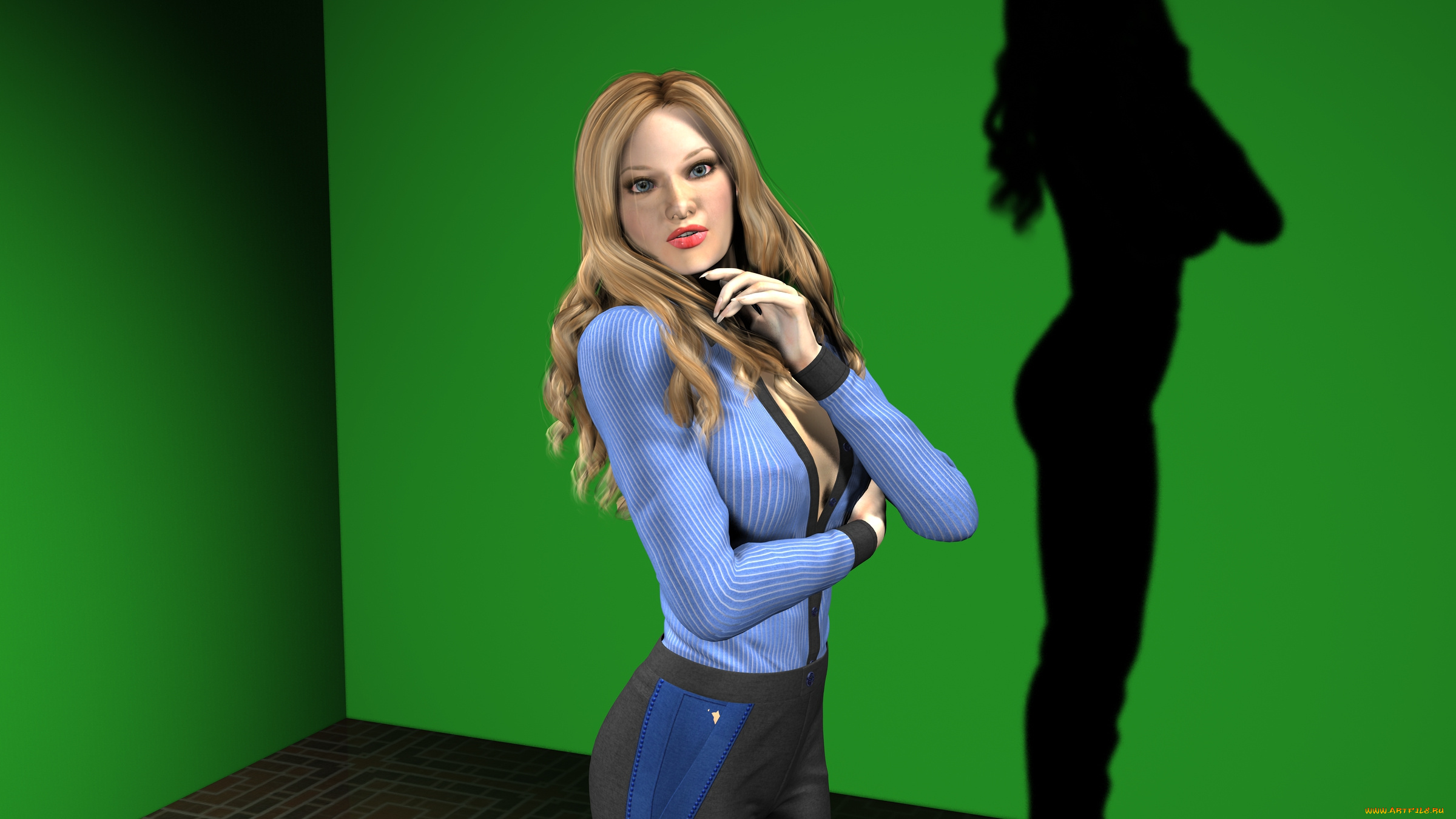 3д, графика, people, , люди, девушка, взгляд