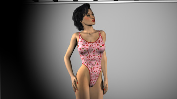 обоя 3д графика, people , люди, девушка, взгляд