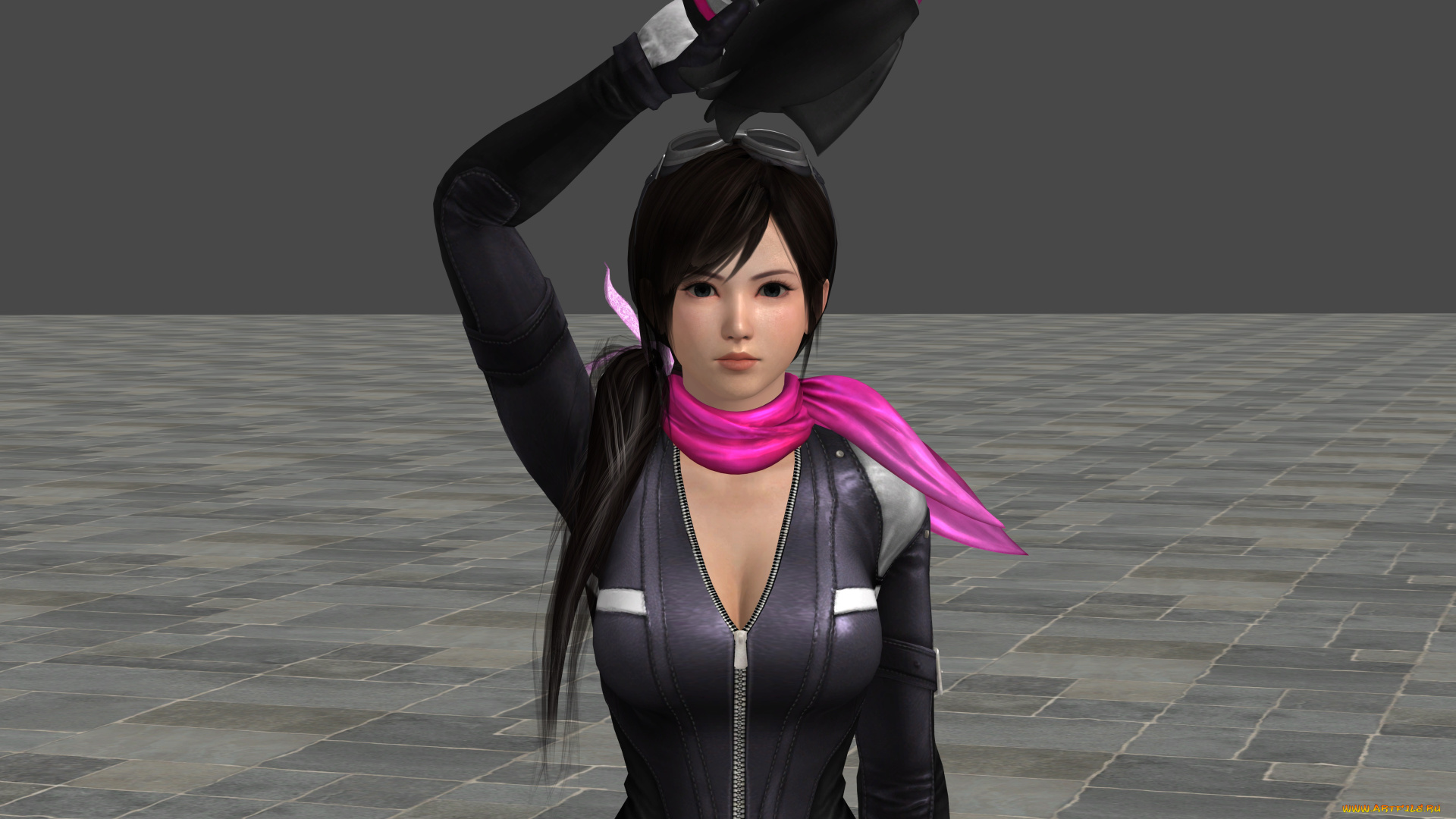 3д, графика, аниме, , anime, фон, взгляд, девушка