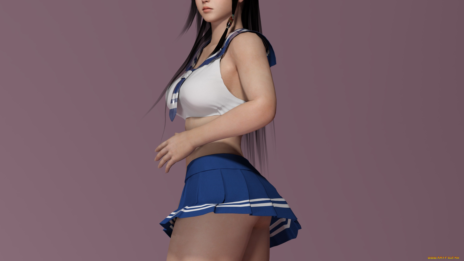 3д, графика, аниме, , anime, взгляд, девушка, фон