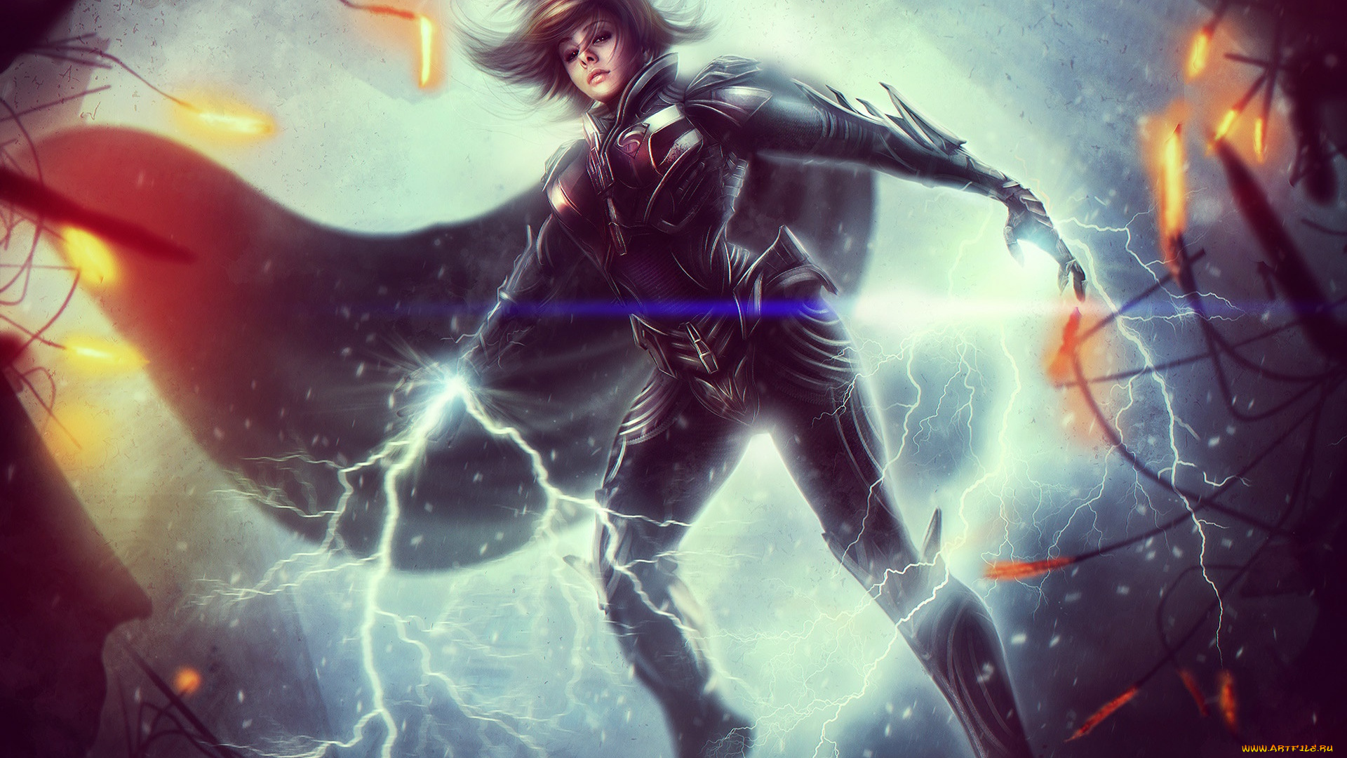 3д, графика, фантазия, , fantasy, девушка, фон, взгляд