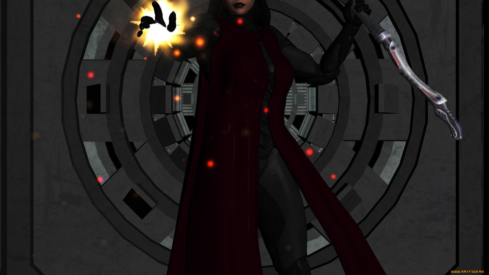 3д, графика, фантазия, , fantasy, фон, магия, взгляд, девушка