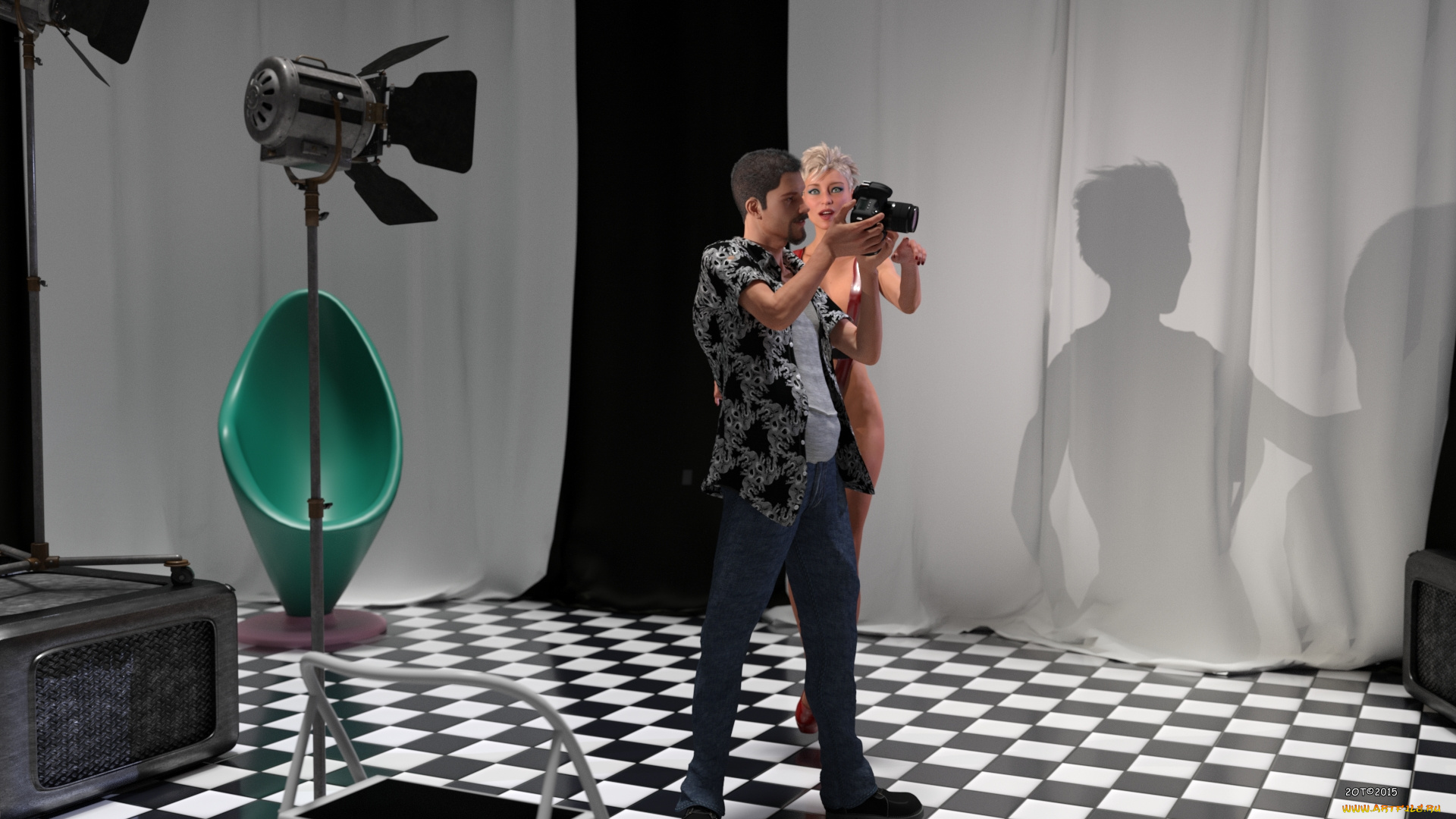 3д, графика, люди, , people, девушка, фотосессия, фон, взгляд