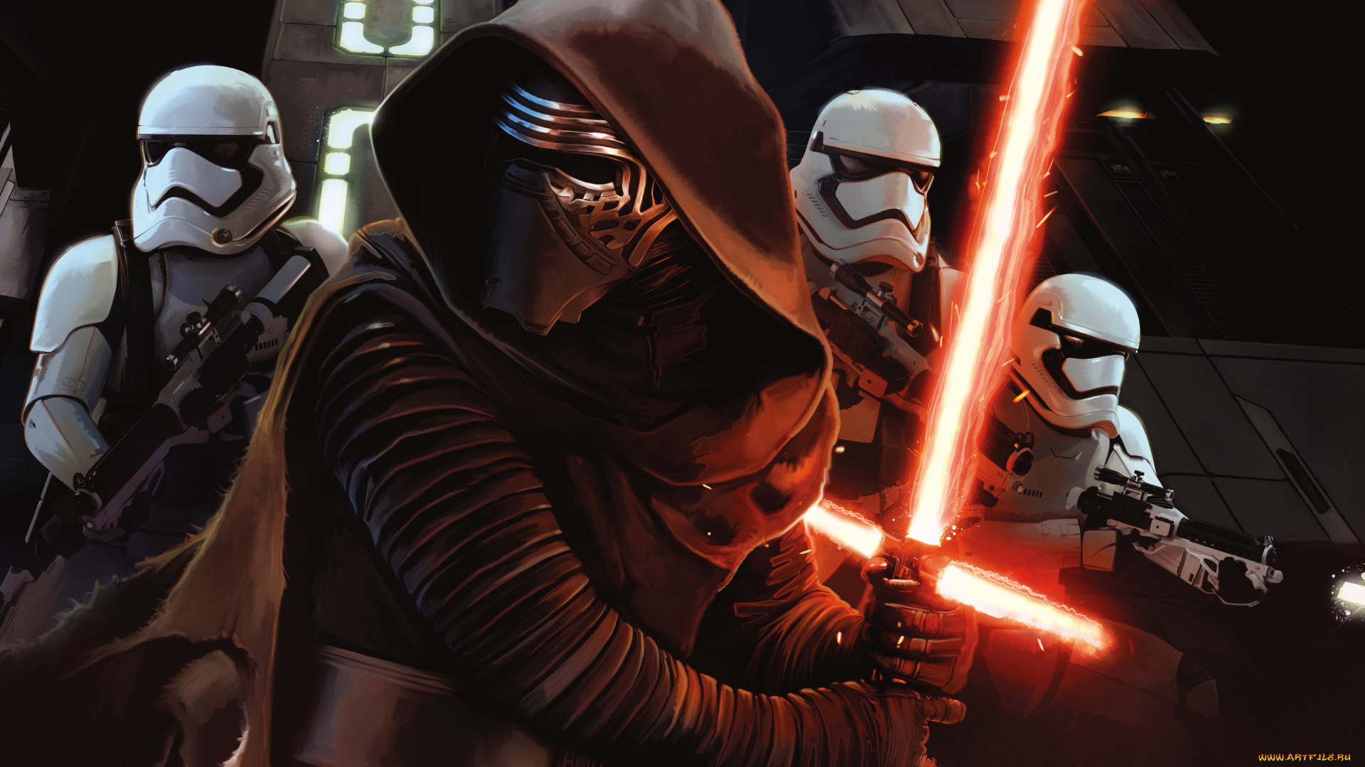 star, wars, , the, force, awakens, рисованное, кино, арт, action, фантастика, the, force, awakens, star, wars