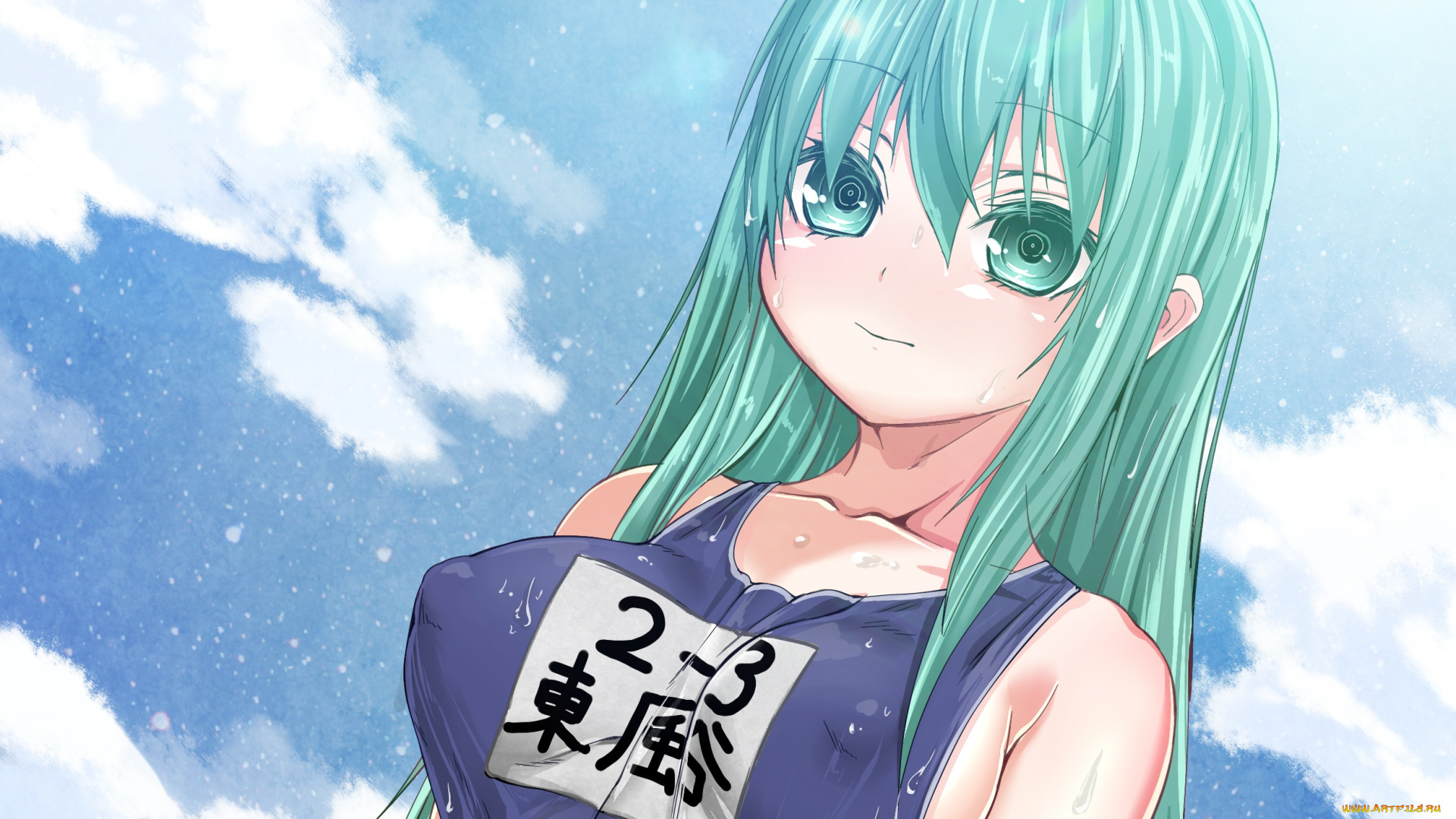 touhou, аниме, фон, взгляд, девушка