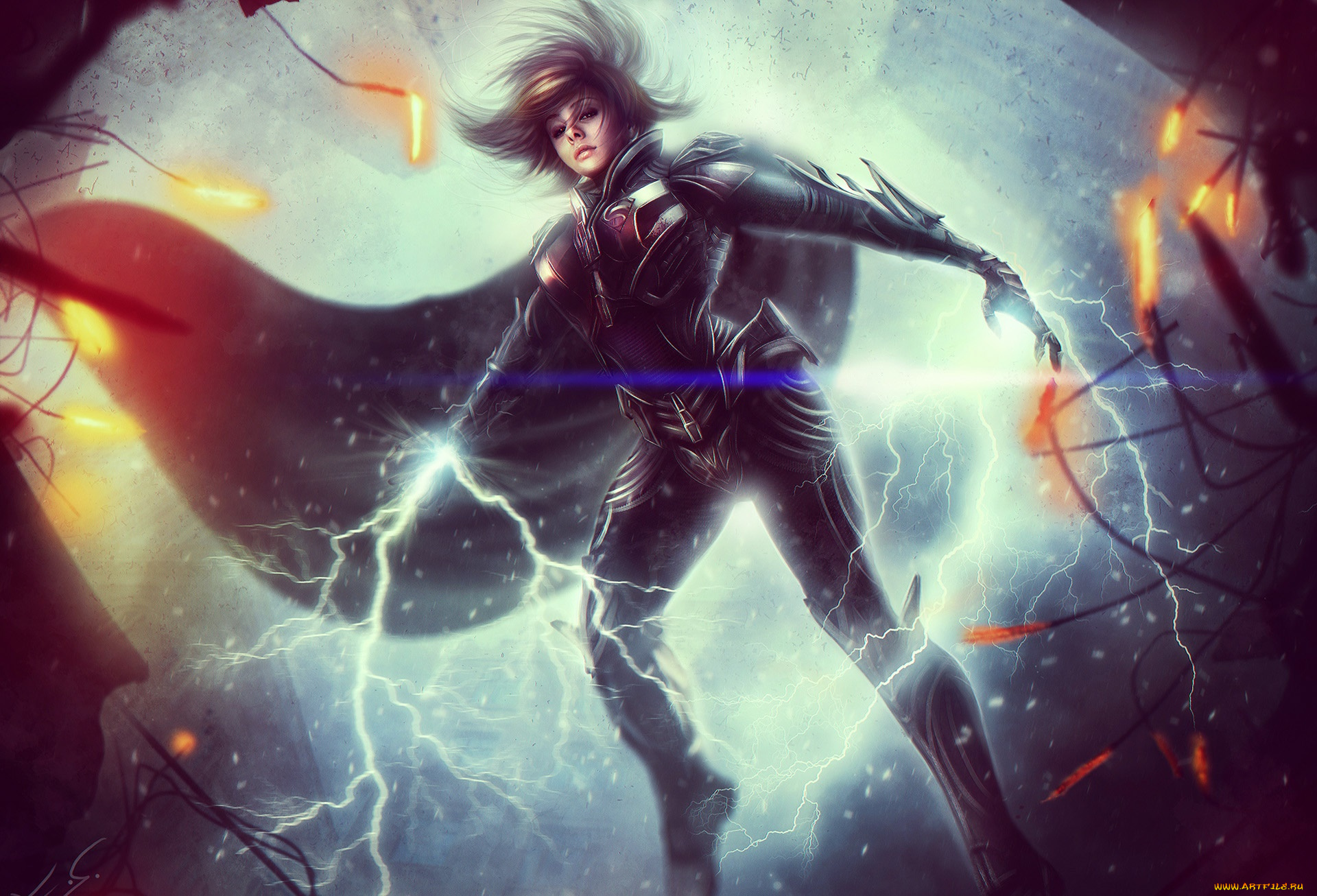 3д, графика, фантазия, , fantasy, девушка, фон, взгляд