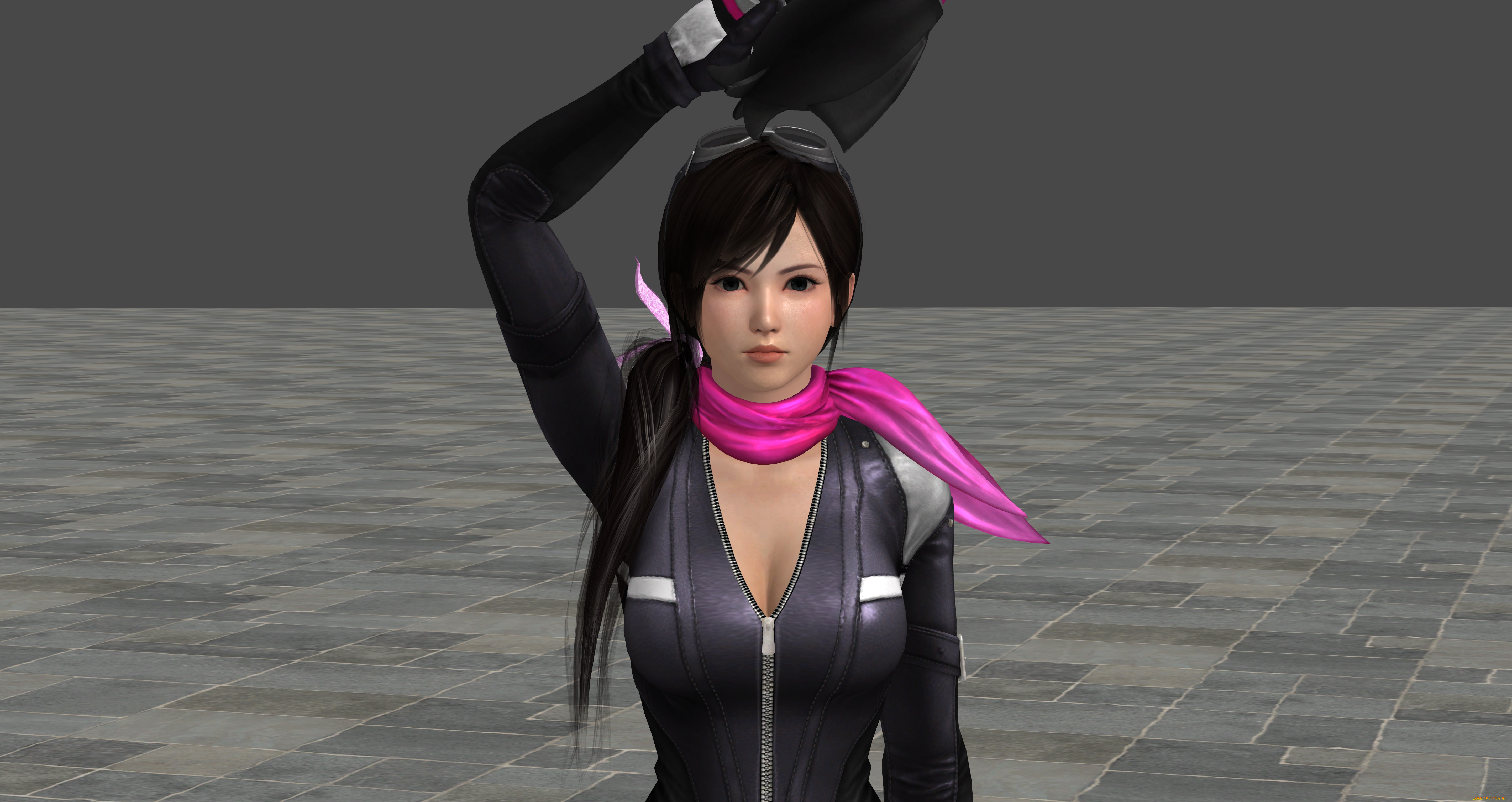 3д, графика, аниме, , anime, фон, взгляд, девушка