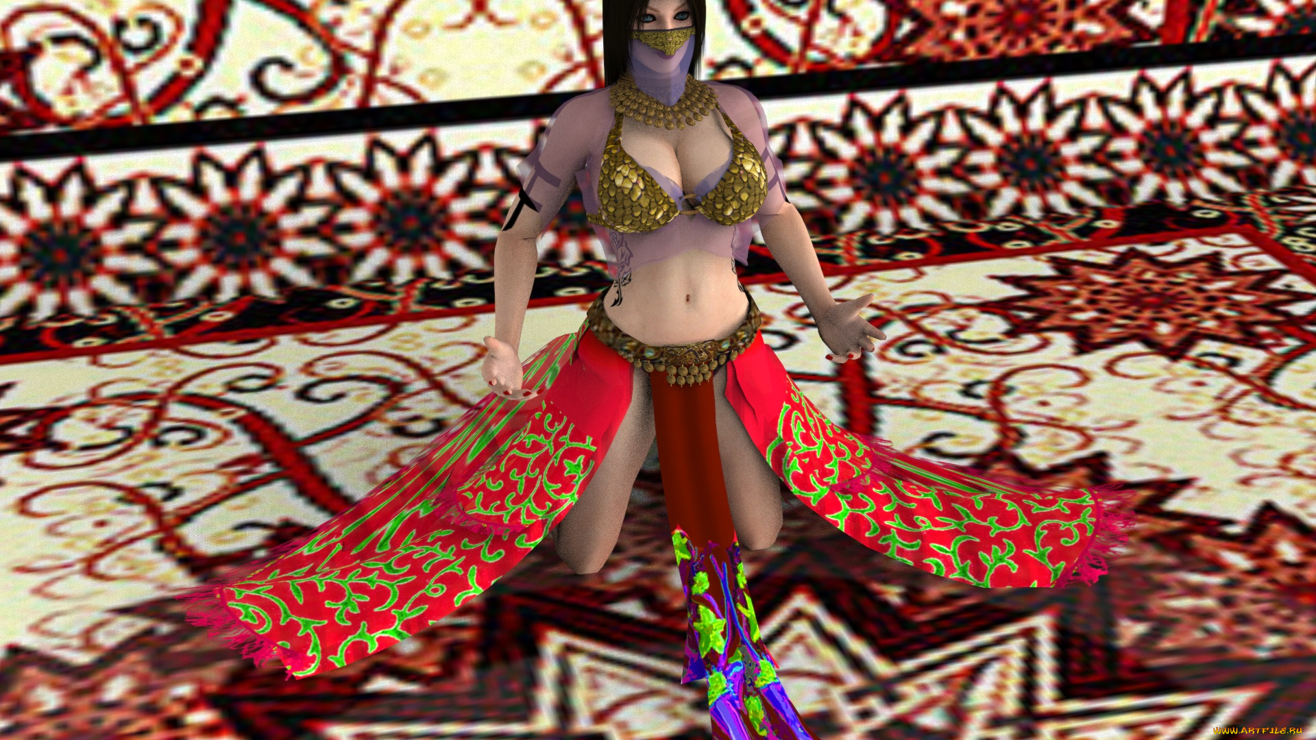 3д, графика, люди, , people, девушка, взгляд, фон