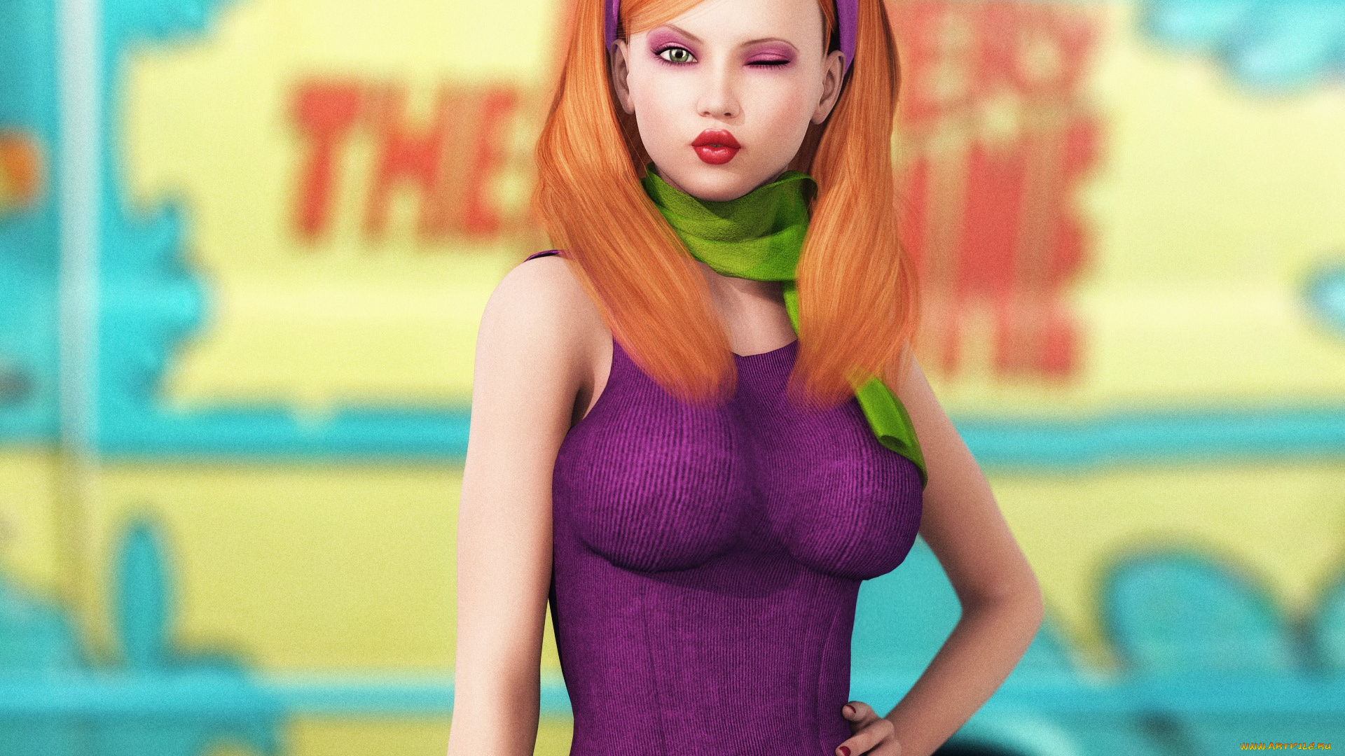 3д, графика, люди, , people, взгляд, девушка, фон