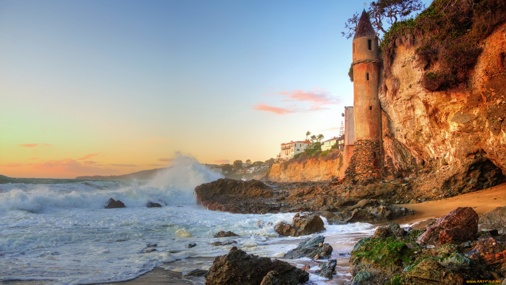 города, -, пейзажи, побережье